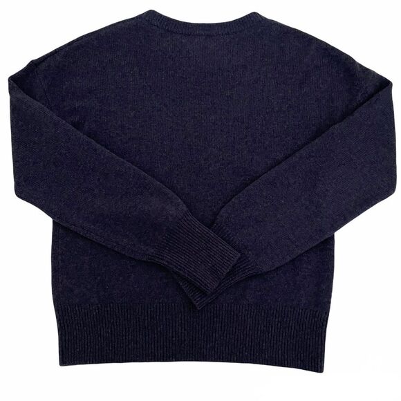 Theory Drop Shoulder Cashmere Sweater Denim Blue Size Small - Picture 2 of 7